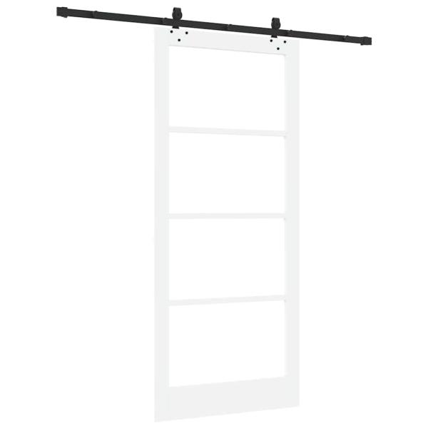 Schiebetür ORKDAL Weiß und Schwarz 93 x 211 cm