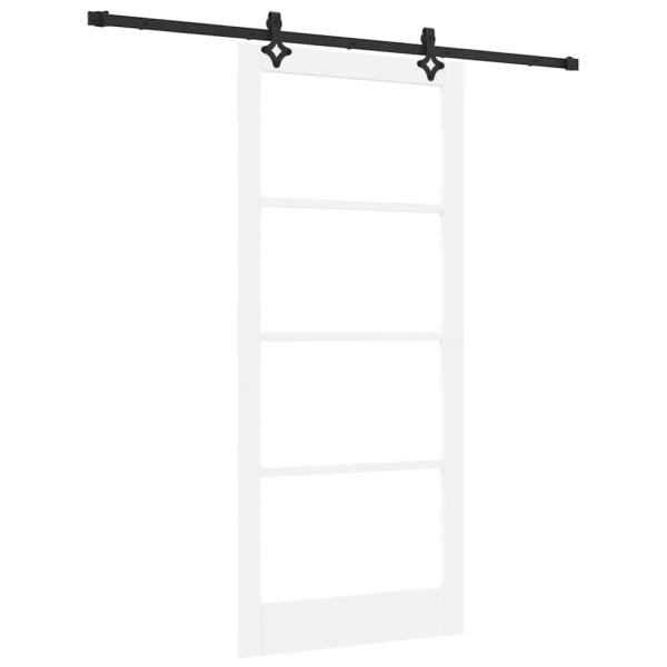 Schiebetür ORKDAL Weiß und Schwarz 93 x 211 cm