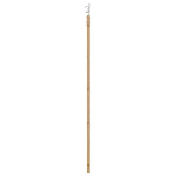 Schiebetür 93 x 211 cm Massivholz Kiefer und Glas Natur