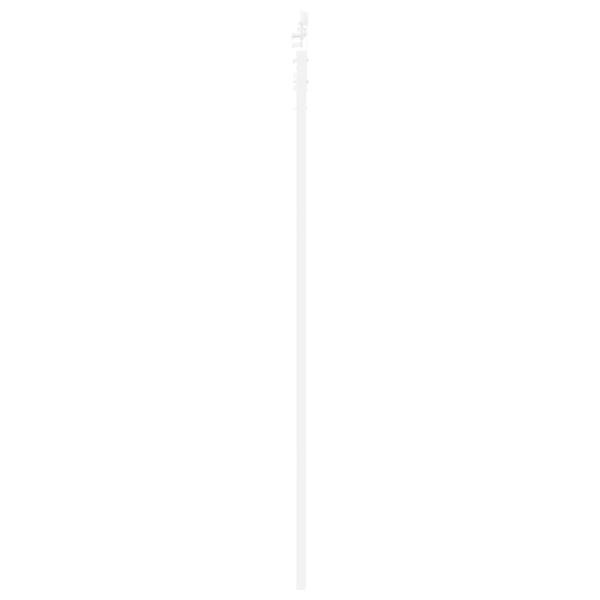 Schiebetür 93 x 211 cm Massivholz Kiefer und Glas Weiß