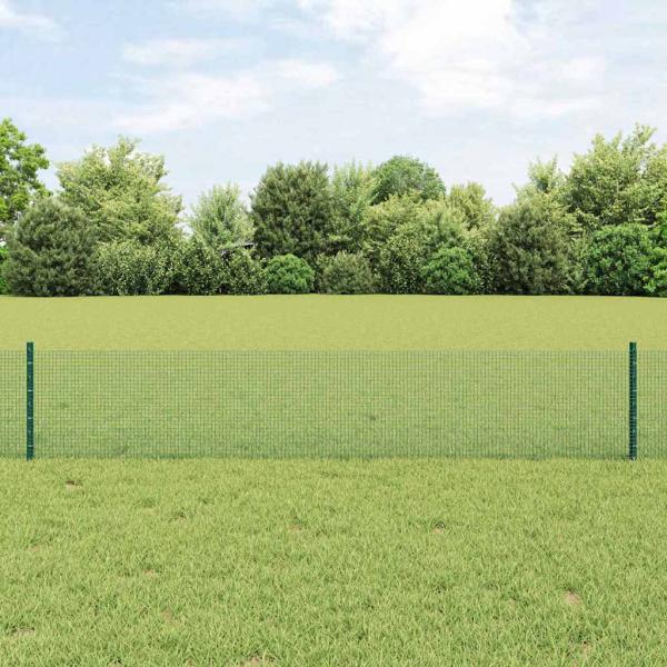 ARDEBO.de - Zaun mit Pfosten Grün