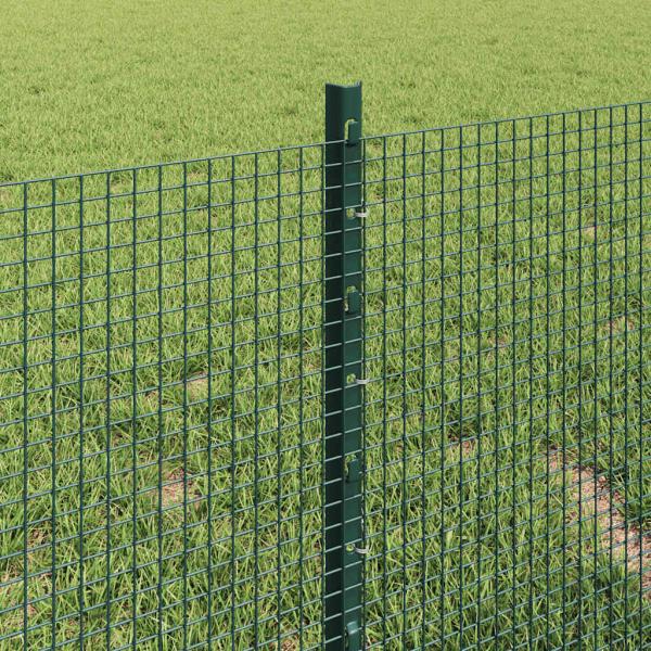 Zaun mit Pfosten Grün