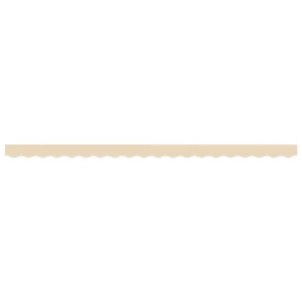 Markisenvolant Creme Gestreift 400 cm