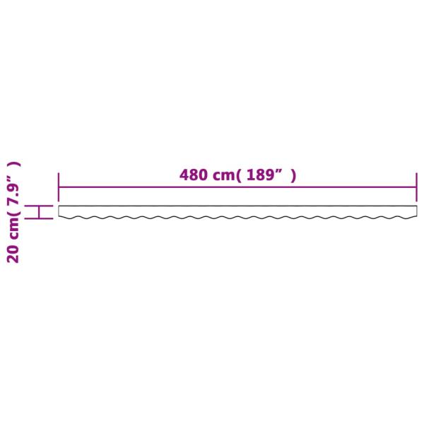 Markisenvolant Braun 500 cm