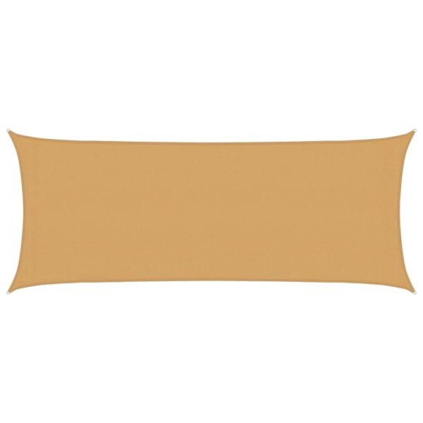 Sonnensegel 160 g/m² Rechteckig Sandfarben 2x4,5 m HDPE