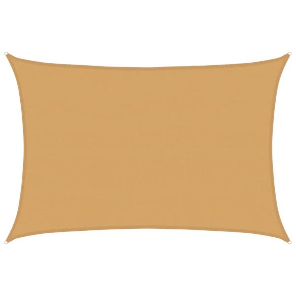 Sonnensegel 160 g/m² Rechteckig Sandfarben 5x7 m HDPE