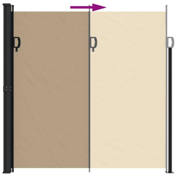 Seitenmarkise Ausziehbar Beige 200x300 cm