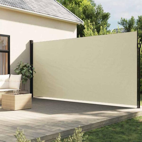 ARDEBO.de - Seitenmarkise Ausziehbar Creme 220x500 cm
