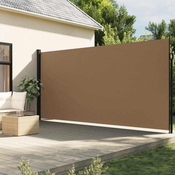 ARDEBO.de - Seitenmarkise Ausziehbar Taupe 220x500 cm