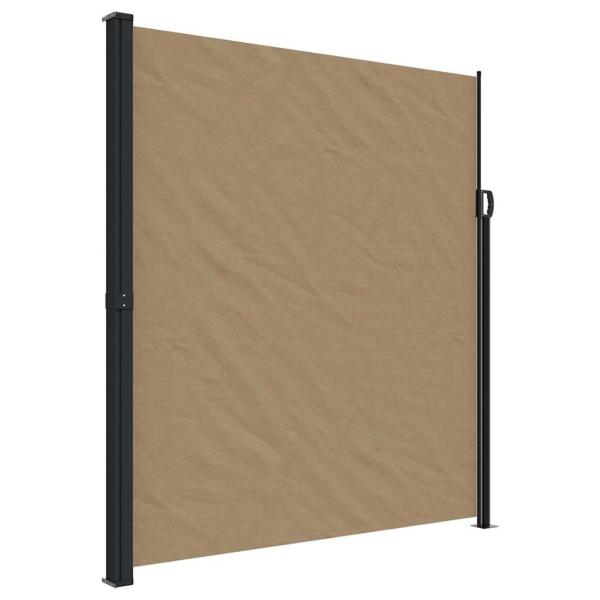 Seitenmarkise Ausziehbar Taupe 220x500 cm