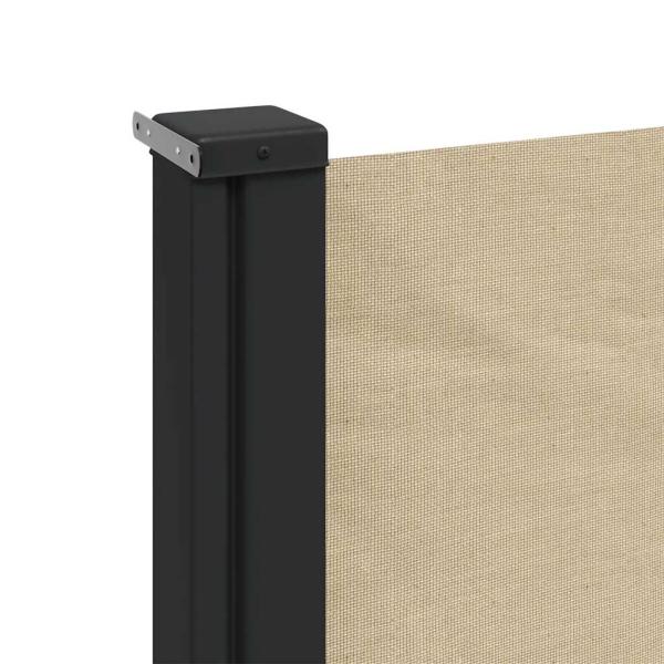 Seitenmarkise Ausziehbar Beige 200x600 cm
