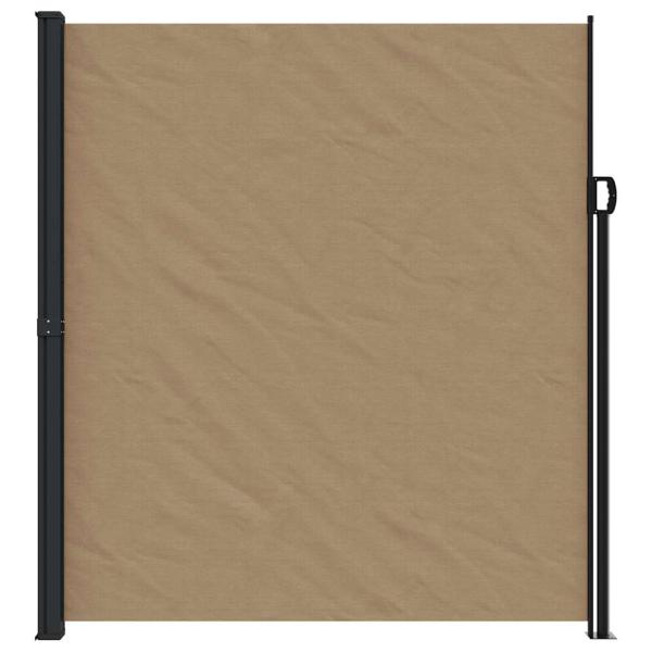 Seitenmarkise Ausziehbar Taupe 220x600 cm