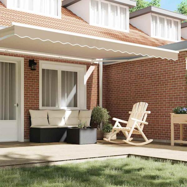 Ersatzvolant für Markise für 4,5 m Beige Polyester