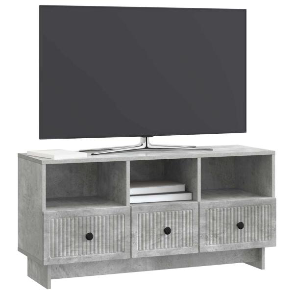 TV-Schränk Betongrau 102 x 34,5 x 50 cm Holzwerkstoff