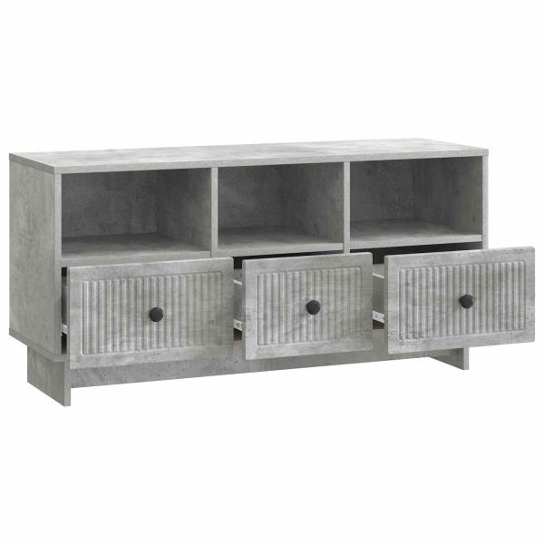 TV-Schränk Betongrau 102 x 34,5 x 50 cm Holzwerkstoff