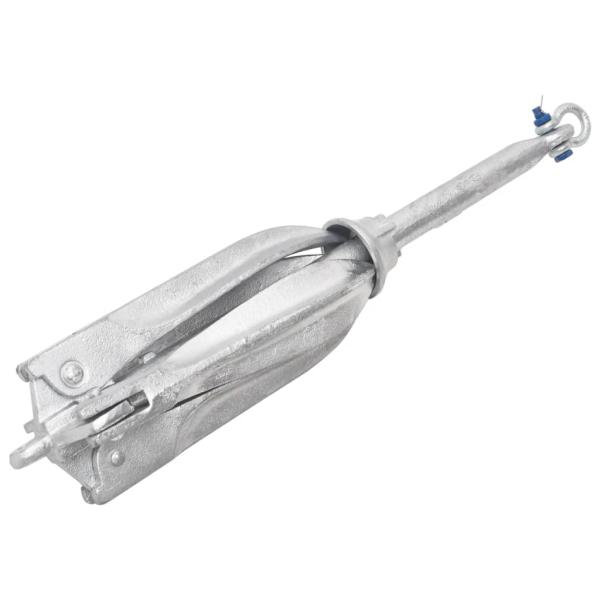 ARDEBO.de - Klappanker Silber 12 kg Feuerverzinktes Gusseisen