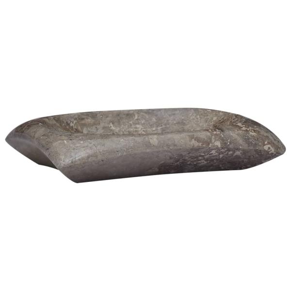 Waschbecken Grau 50x35x10 cm Marmor