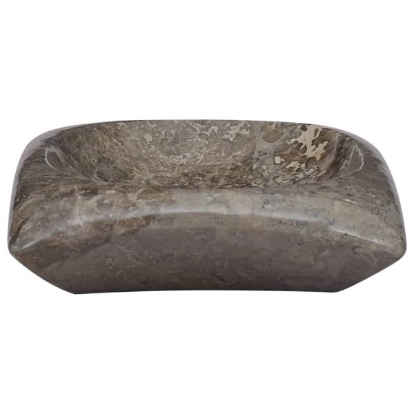 Waschbecken Grau 50x35x10 cm Marmor