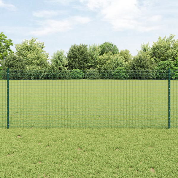 Zaun mit Pfosten Grün