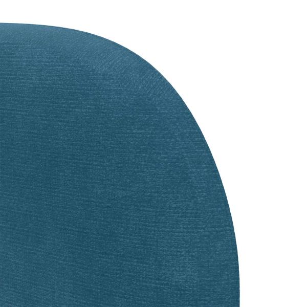 Kopfteil Ohr Blau 40 x 23 x 6 cm Samt