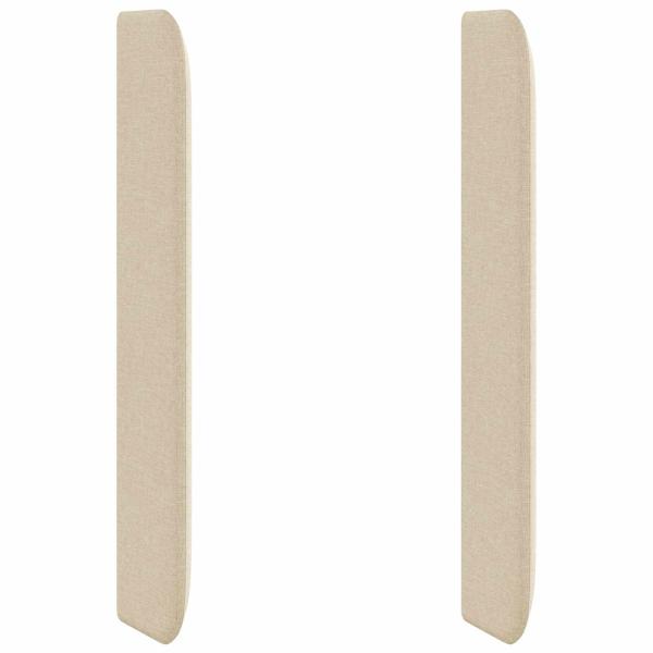 Kopfteil Ohr Creme 80 x 16 x 4 cm Stoff