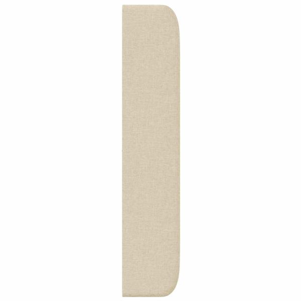 Kopfteil Ohr Creme 80 x 16 x 4 cm Stoff