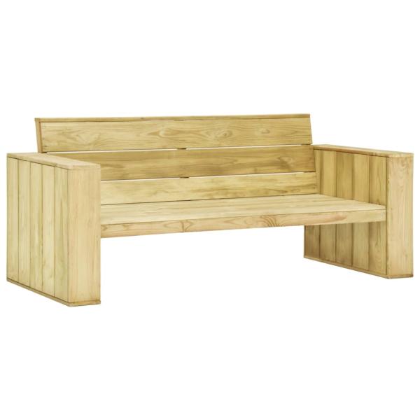 3-tlg. Garten-Lounge-Set mit Kissen Kiefernholz Imprägniert