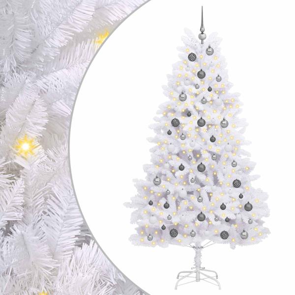 Künstlicher Weihnachtsbaum Weiß 106 x 106 x 210 cm