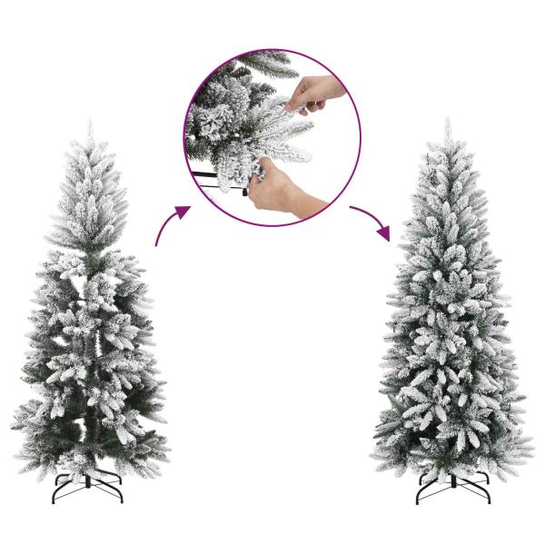 Künstlicher Weihnachtsbaum Weiß 106 x 106 x 210 cm