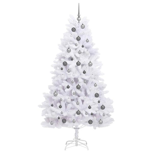 Künstlicher Weihnachtsbaum Weiß 106 x 106 x 210 cm
