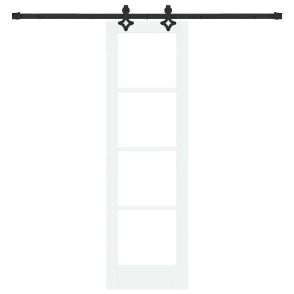 Schiebetür ORKDAL 61 x 198,5 cm Massivholz Kiefer und Glas