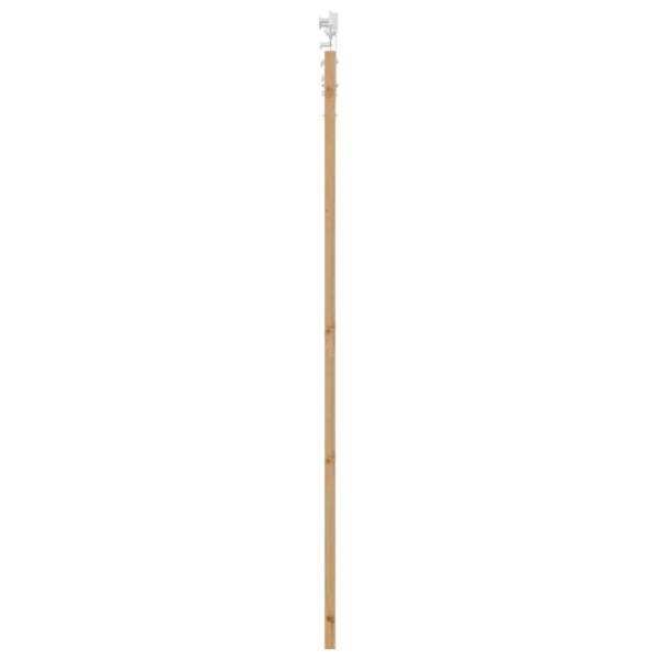 Schiebetür 93 x 211 cm Massivholz Kiefer und Glas Natur