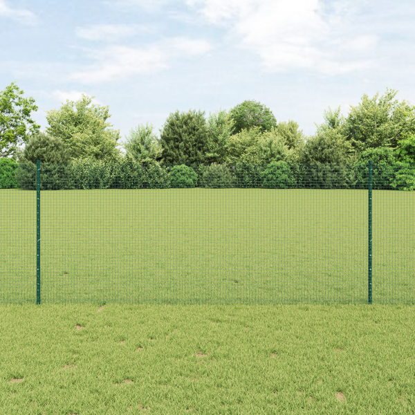 Zaun mit Pfosten Grün