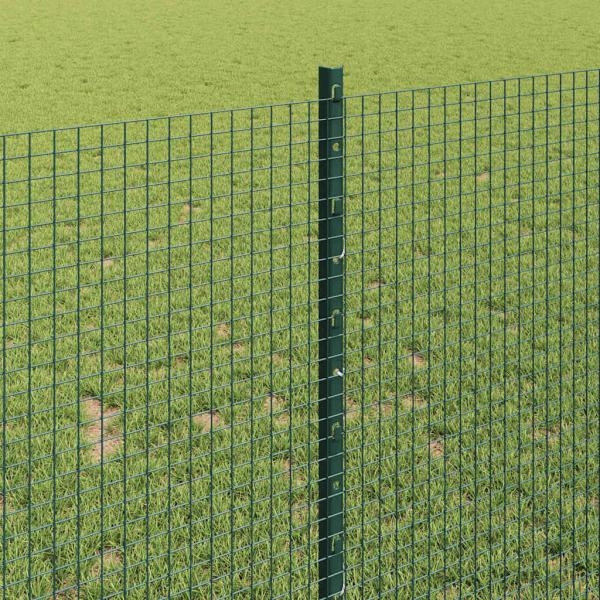 Zaun mit Pfosten Grün