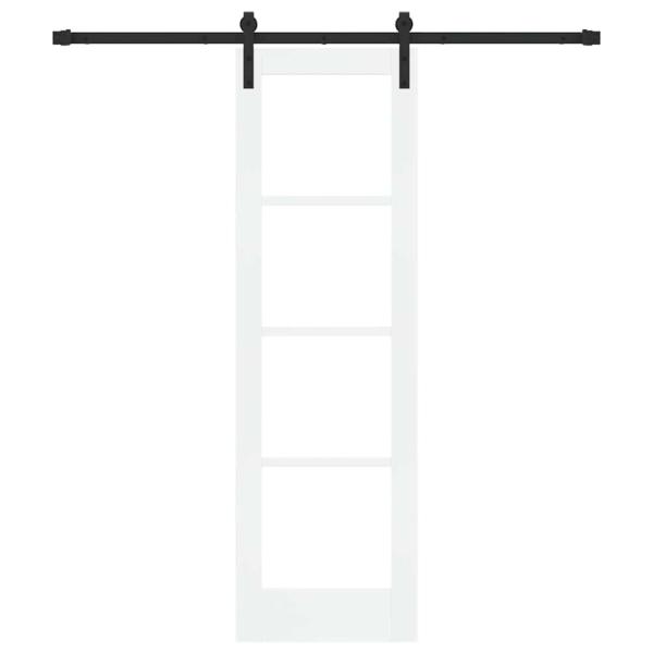 Schiebetür ORKDAL Weiß und Schwarz 61 x 198,5 cm