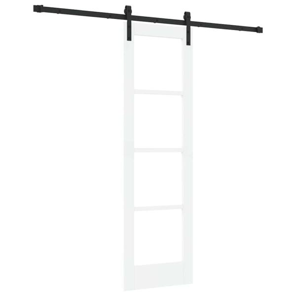 Schiebetür ORKDAL Weiß und Schwarz 61 x 198,5 cm