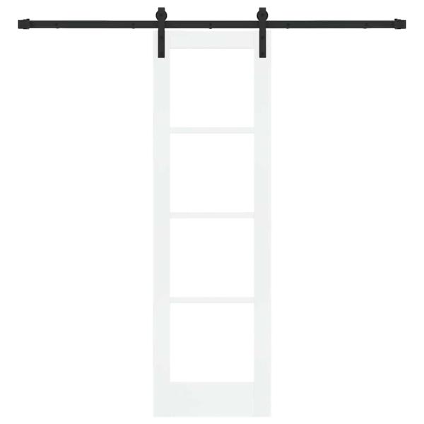 Schiebetür ORKDAL Weiß und Schwarz 61 x 198,5 cm