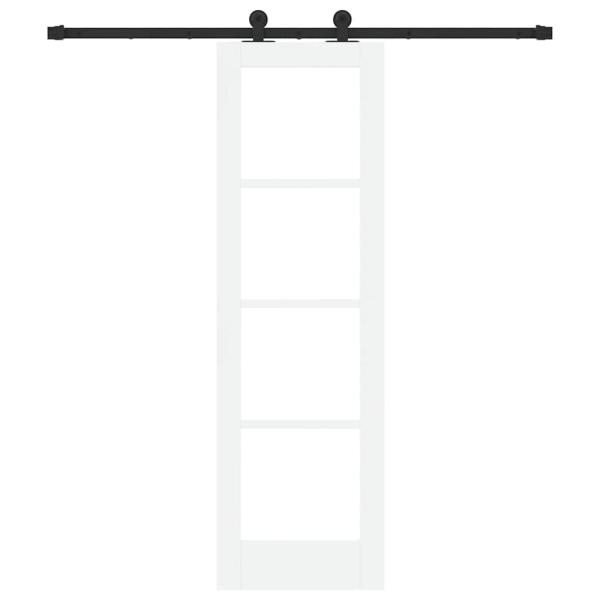 Schiebetür ORKDAL 61 x 198,5 cm Massivholz Kiefer und Glas