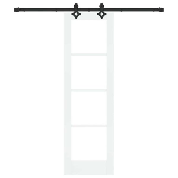 Schiebetür ORKDAL 61 x 198,5 cm Massivholz Kiefer und Glas