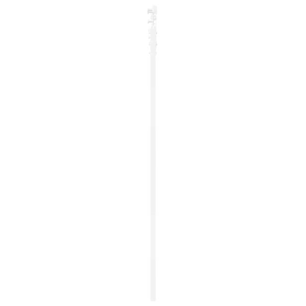 Schiebetür 61 x 198,5 cm Massivholz Kiefer und Glas Weiß