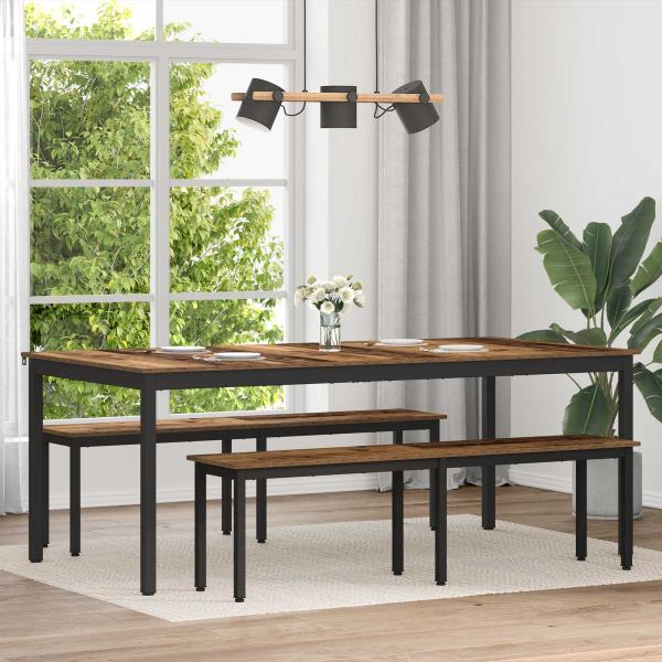 ARDEBO.de - Esstische 200 x 100 x 75 cm Holzwerkstoff Rechteckig