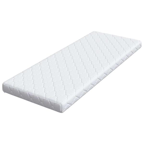 Matratze Weiß 70 x 200 cm Jacquard-Stoff