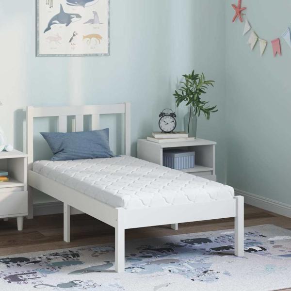 ARDEBO.de - Matratze Weiß 60 x 120 cm Jacquard-Stoff