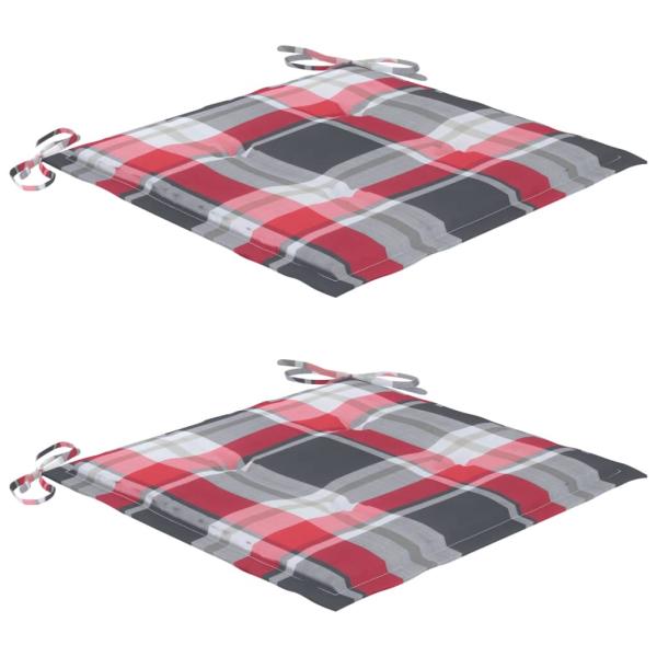 Garten-Essstühle 2 Stk. mit Kissen Massivholz Akazie