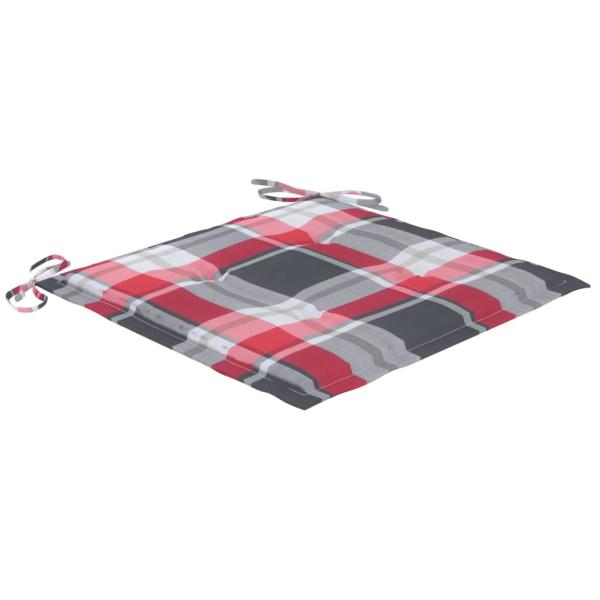 Garten-Essstühle 2 Stk. mit Kissen Massivholz Akazie