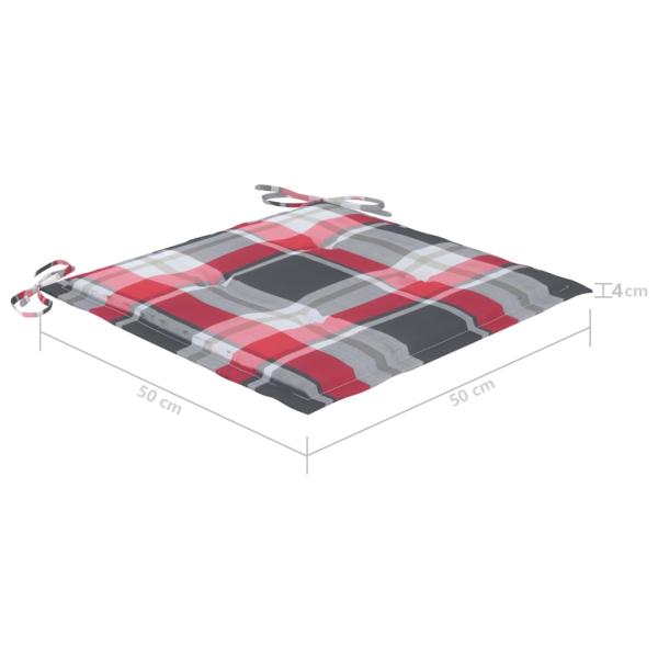 Garten-Essstühle 2 Stk. mit Kissen Massivholz Akazie