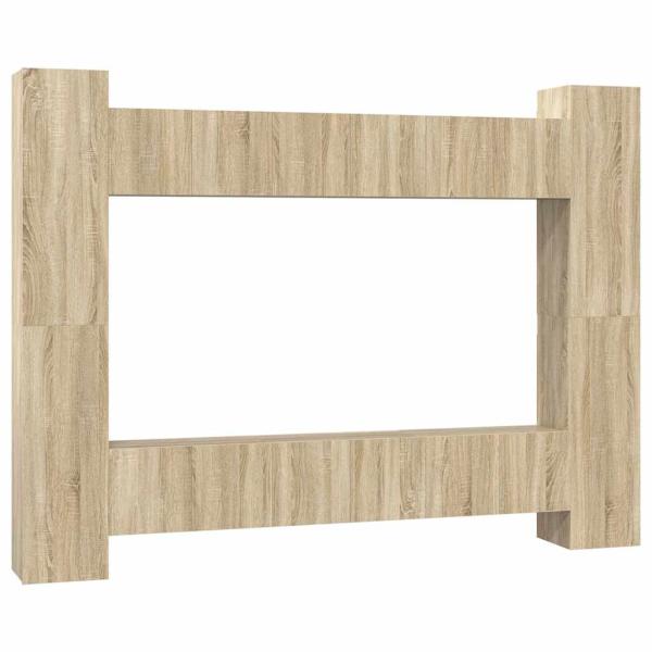 10-tlg. TV-Schrank-Set Sonoma-Eiche Holzwerkstoff