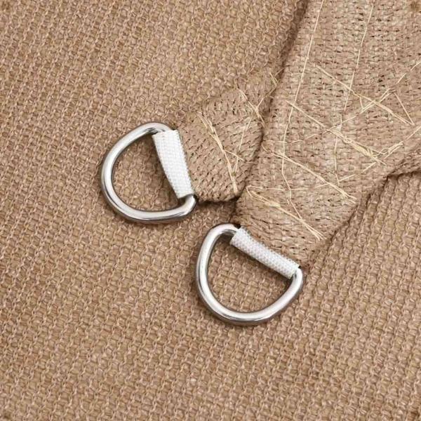 Sonnensegel 160 g/m² Taupe 4,5x4,5 m HDPE