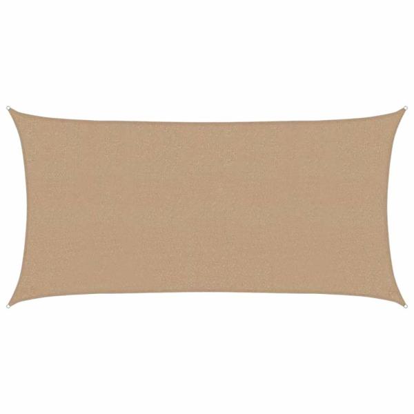 Sonnensegel 160 g/m² Taupe 2,5x4,5 m HDPE