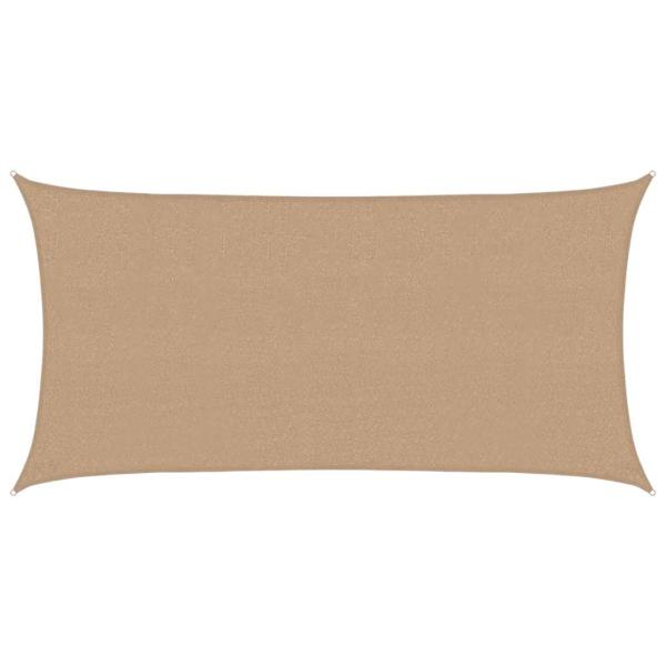 Sonnensegel 160 g/m² Taupe 2,5x5 m HDPE
